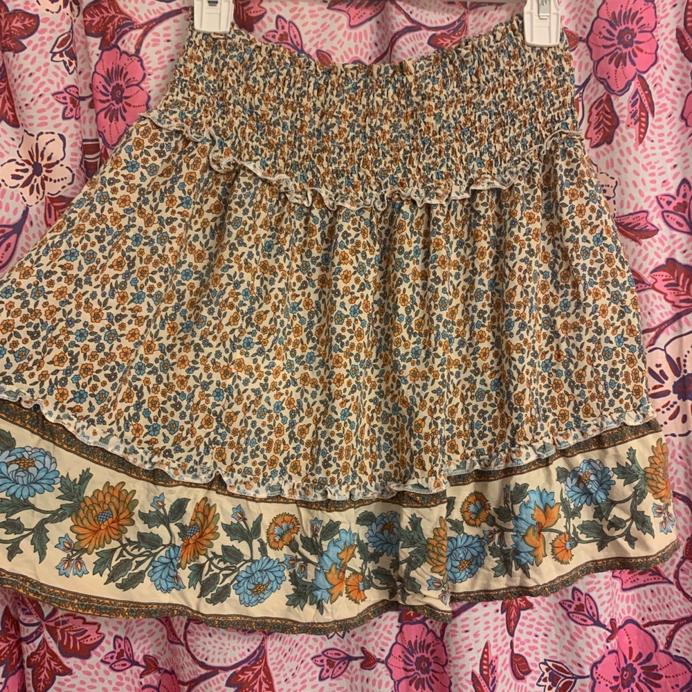 Smocked mini skirt never worn